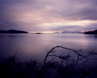 Sunset over Chuckanut Island