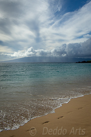 Moloka'i Island from Kaanapali Beach